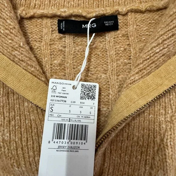 Cable Knit Zip Neck Sweater - Picture 4 of 6